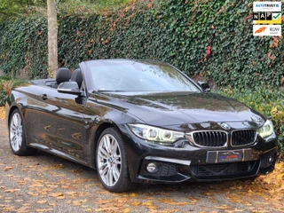 BMW 4 Serie Cabrio 420i M Sport High Executive Cabrio Dig. Dash Apple CarPlay Elek.Stoelen Nbt Evo GR Navi Leder Zwart NAP