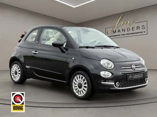 Fiat 500C 1.2 Lounge 2020 ZWART | Cabriolet | Apple CarPlay