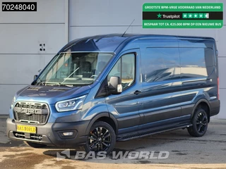 Ford Transit Ford Transit 165pk Automaat Limited Black Edition L3H2 Nwe model! Xenon Airco Cruise CarPlay Camera Parkeersensoren Airco Cruise control - afbeelding nr 1