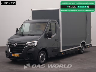Renault Master 150PK Luchtvering Automaat Bakwagen LED Airco Cruise Camera Parkeersensoren APK 07-2026 Euro6 Meubelbak Koffer Airco Cruise control