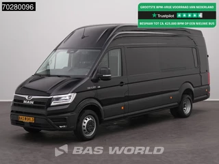 MAN TGE 5.160 Automaat L5H4 Dubbellucht ACC LED Navi Airco Cruise Camera Parkeersensoren v+a Euro6 L5 Hoog Dak XXL Airco