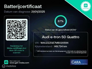 Audi e-tron Audi e-tron 50 quattro edition 71 kWh | Soh 87% | 3-Fase - afbeelding nr 2