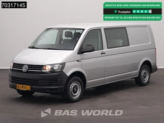 Volkswagen Transporter 150PK Automaat Dubbel Cabine Euro6 5 Persoons L2H1 Navi Airco Parkeersensoren Euro6 Mixto Airco Dubbel cabine