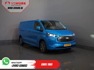 Ford E-Transit Custom 218 pk 330 km WLTP L2 Limited B&O/ Adapt.Cruise/ Elek.Trekhaak/ Standkachel/ Stoelverw./ Stuurverw./ Carplay/ Navi/ 360.Camera/ Climate