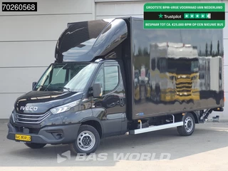 Iveco Daily 35S21 BPM VRIJ! 3.0L Automaat Laadklep Zijdeur ACC LED CarPlay Lat om Lat D'Hollandia 3,5t Trekvermogen Meubelbak Koffer Bakwagen 22m3 Airco