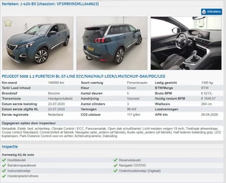Peugeot 5008 Peugeot 5008 1.2 PureTech Blue Lease GT-Line (131 PK) 1e-Eig. & Dealer-Onderh. BOVAG-Garantie. NL-Auto. - afbeelding nr 9