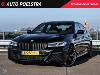 BMW 5 Serie 520i High Executive Edition M Sport Schuifdak M Multifunctionele Stoelen CoPilot Pack HUD Rondomzicht Camera Keyless Trekhaak 20"