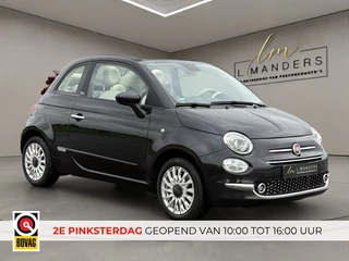 Fiat 500C 1.2 Lounge 2020 ZWART | Cabriolet | Apple CarPlay