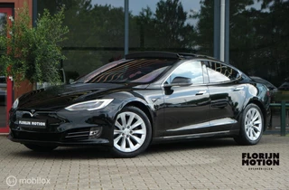 Tesla Model S 75D Base | Pano | Premium audio | Vol leder | Auto pilot | 89% SOH | Luchtvering | Winterpack | Zwarte alcantara hemel | Premium black interior