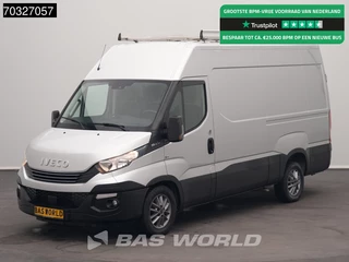 Iveco Daily 35S21 3.0L Automaat L2H2 3,5t Trekhaak 210PK Navi Airco Cruise Camera Werkplaatsinrichting Parkeersensoren Imperiaal Velgen Euro6 L2 Airco Trekhaak Cruise control