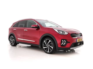 Kia Niro (INCL-BTW) Aut. *NAVI-FULLMAP | KEYLESS | ADAPTIVE-CRUISE | 1/2-LEATHER | CAMERA | ECC | PDC | LANE-ASSIST | COMFORT-SEATS  | SHIFT-PADDLES | HEATED-SEATS | TOWBAR | 18