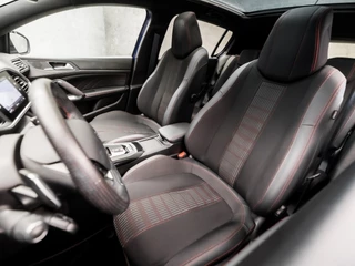 Peugeot 308 Automaat (PANORAMADAK, APPLE CARPLAY, LEDER, DENON AUDIO, SPORTSTOELEN, LED KOPLAMPEN, 360 CAMERA, ADAPTIVE CRUISE, GETINT GLAS, LANE ASSIST, DAB+, NIEUWE APK, NIEUWSTAAT) - afbeelding nr 14