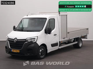 Renault Master 145PK Open Laadbak Dubbellucht Trekhaak LED Airco Cruise Standkachel Euro6 Pritsche Pickup Open Box Airco Trekhaak Cruise control