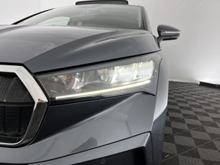 Škoda Enyaq iV Škoda Enyaq iV 80 Luxus [ 3-Fase ] (INCL-BTW) *PANO | LUXURY-LEATHER | HEAD-UP | ADAPTIVE-CRUISE | MEMORY-PACK | FULL-LED | DIGI-COCKPIT | BLIND-SPOT | NAVI-FULLMAP | KEYLESS | CAMERA | HEATED-SPORTSEATS | KEYLESS | 19