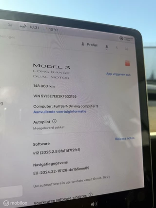 Tesla Model 3 Tesla Model 3 Long Range AWD 75 kWh Pearl White Trekhaak Marge - afbeelding nr 17