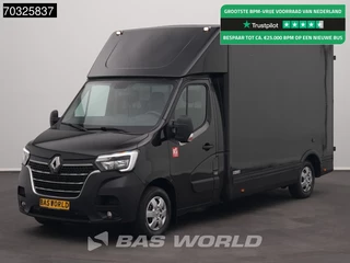 Renault Master 145PK Bakwagen Meubelbak Zijdeur Achterdeuren LED Navi Airco Cruise Werkplaatsinrichting Koffer Airco Cruise control