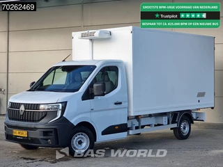 Renault Master 170PK BPM VRIJ! Koelwagen 2025model BPM vrij! Thermo King C-250 LED Airco Cruise Carplay Koeler Koel Kühlwagen Kühlkoffer 17m3 Airco Cruise control
