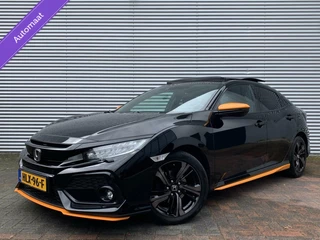 Honda Civic Honda Civic 1.0 i-VTEC Sport Orange Edition Panodak Camera 20 Vol Opties Eerste Eigenaar Led Adaptief Cruise Automaat 87494 KM Gereden Vol Opties - afbeelding nr 1