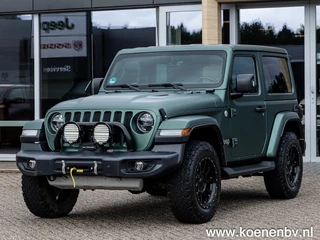 Jeep Wrangler Jeep Wrangler 2.0T Sahara 4WD Automaat 2 drs LEER / LIER / MATGROENE WRAP - afbeelding nr 3