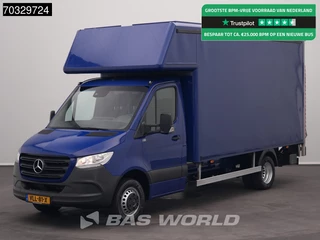 Mercedes-Benz Sprinter 516 CDI Laadklep Automaat Dubbellucht Zijdeur Bakwagen Airco Cruise D'Hollandia Euro6 Meubelbak Koffer Airco Cruise control