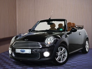 MINI Cooper Cabrio 1.6 AUTOMAAT Chili LEDER NAVI BT STOELVW PDC '15