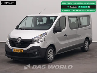 Renault Trafic 120pk Personenvervoer 9-Persoons Airco Cruise Parkeersensoren Euro6 Passenger Transport TV Taxi Airco Cruise control
