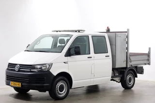 Volkswagen Transporter Volkswagen Transporter T6 2.0 TDI 150pk Lang D.C. Open laadbak met Palfinger laadkraan 08-2017 - afbeelding nr 10