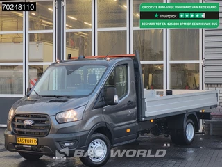 Ford Transit Ford Transit 165pk Open laadbak Dubbellucht Pritsche Trekhaak Airco Cruise Camera Airco Trekhaak Cruise control - afbeelding nr 1