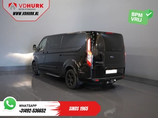 Ford Transit Custom Ford Transit Custom 2.0 TDCI 130 pk Aut. L2 Trend BPM VRIJ! DC Dubbel Cabine 2x Schuifdeur/ Leder/ Elek.Stoel/ Raptor grill/ Stoelverw/ Navi/ Carplay/ Camera/ PDC/ Cruise/ Trekhaak/ Airco - afbeelding nr 2