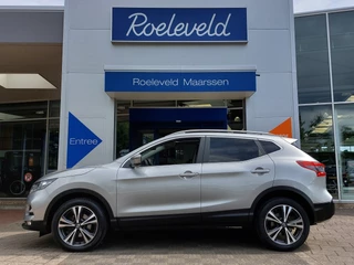 Nissan QASHQAI 1.2 DIG-T 116pk N-Connecta Design-Pack | Origineel NL | Navi | Clima | Cruise | Keyless Entry | Panoramadak | Pdc V+A+360 Camera | Rijstrook+Licht+Regensensor | Privacy Glass | 18''lm - afbeelding nr 4