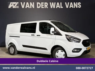 Ford Transit Custom 2.0 TDCI 131pk L2H1 Dubbele Cabine Euro6 Airco | 6-Zits | Camera | Apple Carplay | Xenon | Cruisecontrol