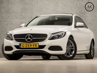 Mercedes-Benz C-Klasse 184Pk Automaat (SCHUIFDAK, NAVIGATIE, SFEERVERLICHTING, GETINT GLAS, LEDER, ELEK STOELVERWARMING, SPORTSTOELEN, CRUISE, LED KOPLAMPEN, NIEUWSTAAT) - afbeelding nr 1