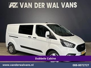 Ford Transit Custom 2.0 TDCI 131pk L2H1 Dubbele Cabine Euro6 Airco | 6-Zits | Cruisecontrol | 2550kg Trekhaak