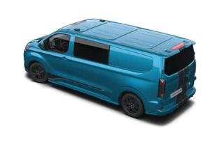 Ford Transit Custom Ford Transit Custom 320 2.5 PHEV L2H1 Sport DC 233pk | | Dubbele Cabine | Dubbele zijschuifdeur | Inklapbare trekhaak | 19 inch lichtmetalen Sport velgen (mat zwart) | Verwarmbaar stuurwiel | Navigatie systeem - afbeelding nr 5