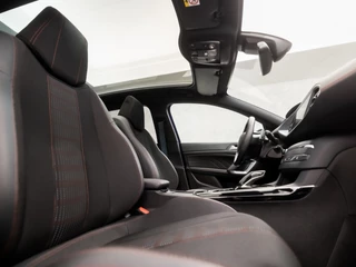 Peugeot 308 Automaat (PANORAMADAK, APPLE CARPLAY, LEDER, DENON AUDIO, SPORTSTOELEN, LED KOPLAMPEN, 360 CAMERA, ADAPTIVE CRUISE, GETINT GLAS, LANE ASSIST, DAB+, NIEUWE APK, NIEUWSTAAT) - afbeelding nr 8