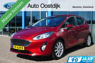 Ford Fiesta Ford Fiesta 1.0 EcoBoost Titanium 100PK Adaptieve Cruise Navi Camera Climate Verwarmde Voorruit B&O DAB Carplay Parkeersensoren *Compleet* - afbeelding nr 1