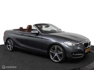 BMW 2 Serie BMW 2-serie Cabrio 220i Sport Aut8 184Pk | NL Auto | Bruin-leder | clima | 19-breed set | xenon | Trekhaak | M-stoelen | TOPSTAAT - afbeelding nr 2