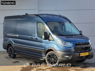 Ford Transit Ford Transit 165pk Automaat Limited Black Edition L3H2 Nwe model! Xenon Airco Cruise CarPlay Camera Parkeersensoren Airco Cruise control - afbeelding nr 2