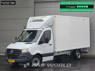 Mercedes-Benz Sprinter 317 CDI BPM VRIJ! Koelwagen Automaat Zijdeur 2025-Model Thermo King V-300max 230v-Stekker 170PK Airco Cruise MBUX CarPlay Euro6 Koel Koeler Kühl Kühler Kühlkoffer 16m3 Airco Cruise control