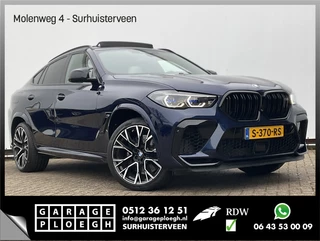 BMW X6 M Competition 626PK BTW Bowers&Wilkins Tanzanite Nachtzicht Massage Stoelverw+Koeling Trekhaak