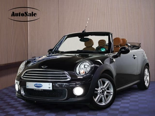MINI Cooper Cabrio 1.6 AUTOMAAT Chili LEDER NAVI BT STOELVW PDC '15