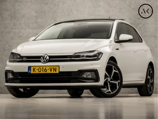 Volkswagen Polo Volkswagen Polo 1.0 TSI R-Line Sport (SCHUIFDAK, VIRTUAL COCKPIT, APPLE CARPLAY, GROOT NAVI, CLIMATE, SPORTSTOELEN, LED KOPLAMPEN, PARKEERSENSOREN, GETINT GLAS, NIEUWE APK, NIEUWSTAAT) - afbeelding nr 1