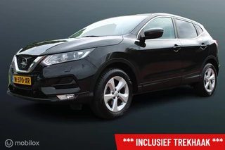 Nissan QASHQAI 1.2 N-Connecta Automaat, Trekhaak, Pdc voor + achter + camera, Cruise, Clima, Donker glas, Stoelverwarming, All season banden