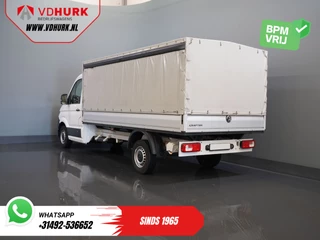 Volkswagen Crafter Volkswagen Crafter 35 2.0 TDI 180 pk DSG Aut. BPM VRIJ! 430x203 Open laadbak/ Schuifzeil/ Huif/ Climate/ Adapt. Cruise/ Camera/ Carplay - afbeelding nr 2