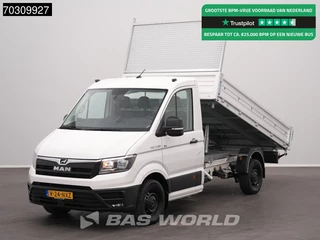 MAN TGE 3.180 BPM VRIJ!! 3-Zijdige Kipper 180PK Automaat Navi Airco Cruise Euro6 Tipper Benne Kieper Airco Trekhaak Cruise control