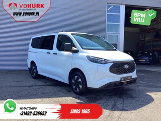 Ford E-Transit Custom Kombi Trend 71kWh 360 km WLTP LED/Standkachel/ Stoelverw./ Stuurverw./ Carplay/ 9 P/ 9 Persoons/ Climate/ Camera/ PDC/ Cruise
