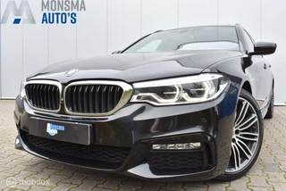 BMW 5 Serie BMW 520d Touring M-Sport 2017 Saphirschwarz Pano HUD Carplay 360°Camera 19