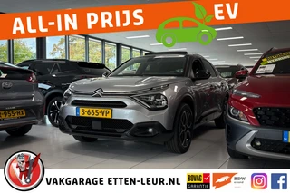 Citroën ë-C4 Shine 50 kWh/ soh waarde 91%/ schuifdak/leder
