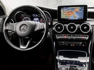 Mercedes-Benz C-Klasse 170Pk Automaat (GROOT NAVI, LUCHTVERING, HEAD-UP DISPLAY, MEMORY SEATS, BURMEISTER, STOELVERWARMING, LEDER, SPORTSTOELEN, NIEUWE APK, SFEERVERLICHTING, NIEUWSTAAT) - afbeelding nr 7