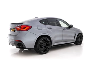 BMW X6 Aut. *PANO | DAKOTA-FULL-LEATHER | FULL-LED | MEMORY-PACK | HARMAN/KARDON-AUDIO | SHIFT-PADDLES | KEYLESS | SURROUND-VIEW | NAVI-FULLMAP | HEAD-UP | DAB | SPORT-SEATS | 22''ALU* - afbeelding nr 6